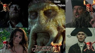 Pirates of the Caribbean all villain deathsdefeats 14 [upl. by Luelle]