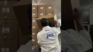 Packing Abetta abetta saddles to send to retailers [upl. by Pearle]