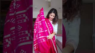 Dual Tone RaniRed Khandua Silk Saree [upl. by Ettenrahs]