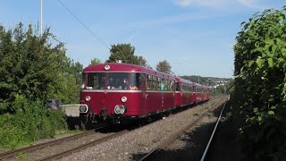 Schienenbusfahrt der AKE Eisenbahntouristik in Bösperde [upl. by Anihtyc]