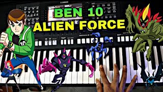 Ben10 Alien Force Theme Song Keyboard Tutorial  Benten Alien Force Theme  Cartoon Network  OMMC [upl. by Nirtak]