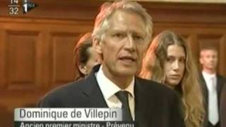 Affaire Clearstream  Dominique de Villepin [upl. by Acilgna]