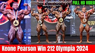 212 Mr Olympia 2024 Winner Keone Pearson🏆 Shaun Clarida  amp Speech [upl. by Airamanna]