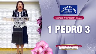 1 Pedro Cap 3 Hna María Luisa Piraquive 20 de noviembre 2022 IDMJI [upl. by Olen]