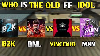 B2K VS BNL VS VINCENJO VS M8N WHO IS THE OLD FF IDOL [upl. by Sabine]