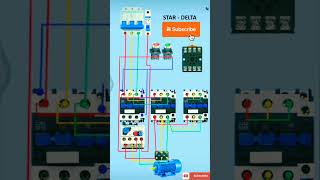 quotStarDelta Starter Control amp Power Diagram Explained in 1 Minute ⚡😍 electrical shorts trending [upl. by Nodal]