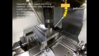 HIGH SPEED CUTTING OF ALUMINIUM  NEW DIXI 7215 Ø10 Z3 DAC [upl. by Ajiat534]