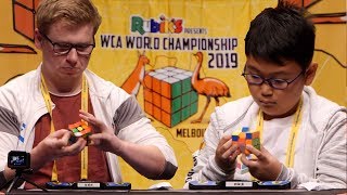 WCA World Championship 2019 3x3 Finals feat Philipp Weyer Sean Patrick Villanueva [upl. by Aikenat767]