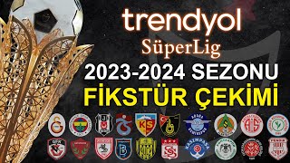 SÜPER LİG FİKSTÜR ÇEKİMİ CANLI İZLE 20232024 SEZONU [upl. by Eceined]