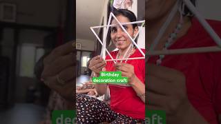 Beti ke b’day decoration  Wall hanging Craft Handmade  Ghamu Saran shorts craft [upl. by Yeldarb621]