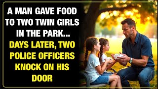 A MAN GAVE FOOD TO TWO TWIN GIRLS IN THE PARK DAYS LATER TWO POLICE OFFICERS KNOCK ON HIS DOOR [upl. by Leopoldine]