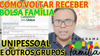 FAÇA ISSO COMO VOLTAR A RECEBER BOLSA FAMÍLIA [upl. by Ahsiret]