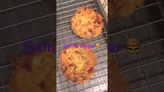 Homemade quinoa burger 🍔アサヒl6q chrisleon9769 homecooked  cooking veganrecipes mealplan [upl. by Yetti]