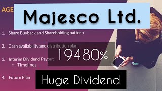 Majesco Dividend Stock details amp Future Plans [upl. by Basil]