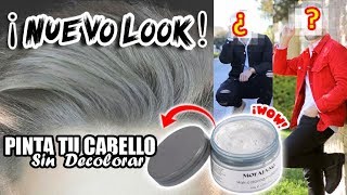 PINTA TU CABELLO SIN DECOLORAR  CAMBIA TU LOOK EN MINUTOS  GRAY HAIR WAX [upl. by Royden55]