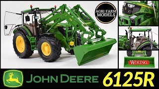 132 JOHN DEERE 6125R with H340 loader by WIKING  Review 54 [upl. by Aramen]