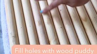 DIY Fluted Cabinet Doors  Apartment Friendly [upl. by Rafiq]