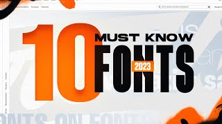 10 Fonts EVERY Designer Needs to Know 2025 [upl. by Loma]