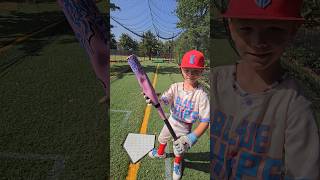 TBall bat vs Pitching Machine baseball baseballswing baseballbat baseballboy fail [upl. by Gnim]