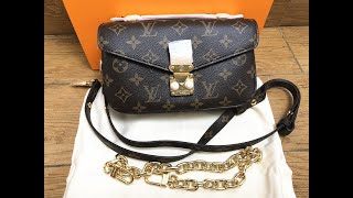 Original Louis Vuitton Pochette Metis East West Monogram Bag M46279 HD Unboxing [upl. by Stavros393]