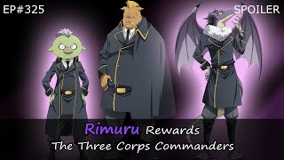 EP325  Rimuru Rewards The Three Corps Commanders  Tensura Spoiler [upl. by Martinsen]