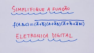 Exercicio 5d Simplificação de função booleana [upl. by Effie]