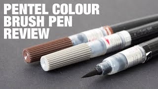 Review Pentel Color Brush Pen [upl. by Anwahsar]