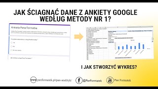 Metoda nr 1 Jak ściągnąć dane z Formularza Google Ankiety Google i stworzyć wykres [upl. by Vittorio]