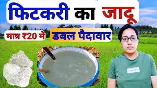 खेती में फिटकरी का सही उपयोग  potassium aluminium sulfate in farming  fitkari ke upyog  alum [upl. by Kruger793]