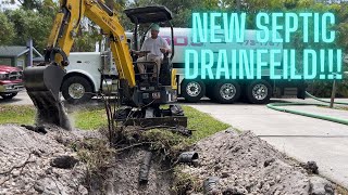 REPLACING SEPTIC DRAIN FIELD FROM THE 1970S [upl. by Nerrot988]