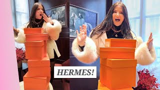 Hermes Dream Paris Luxury Shopping for Christmas [upl. by Nnylyak]