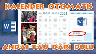 Membuat Kalender membuat kalender di Word  TERNYATAGak Perlu Aplikasi Ribet [upl. by Arette]