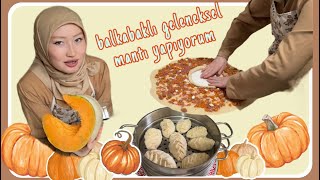 Mantı tarifi🥟 Kazakistan’ın geleneksel yemeğini yaptık🍴 sonbaharda hep yapıyorum 🎃 [upl. by Ecinahs]