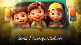 Transportation Song  Fun Educational Song for Kids by Wiwi [upl. by Rubinstein]