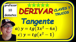 Regla de derivar de la tangente  Derivadas trigonométricas [upl. by Eduam]