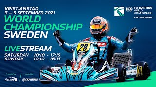 FIA Karting World Championship 2021 KZKZ2Academy Trophy Saturday [upl. by Leinnad]