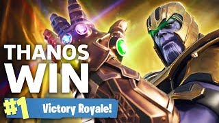 Fortnite Thanos Victory Royale  Infinity Gauntlet Gameplay [upl. by Eelynnhoj]