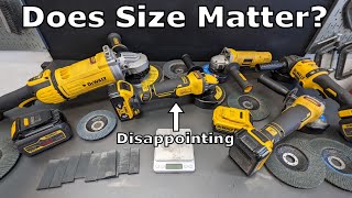 Does Size Matter Dewalt Angle Grinders Compared [upl. by Theall416]