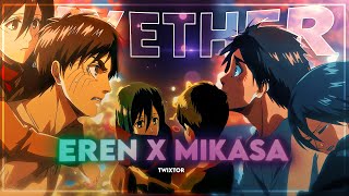 eren and mikasa twixtor clips for edit 4k60fps [upl. by Senzer779]