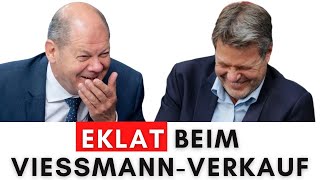 Echt irre Scholz amp Habeck freuen sich über ViessmannVerkauf [upl. by Anegal]