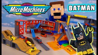 Micro Machines HUGE City Playsets vs LEGO BATMAN amp mini Hot Wheels Batmobile [upl. by Cynthia444]