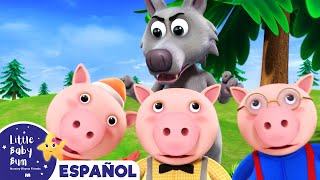 Tres Cerditos  Canciones Infantiles  Dibujos Animados  Little Baby Bum en Español [upl. by Dunham458]