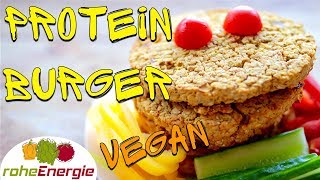 Vegan amp Proteinreich 🍔 Burger Rezept mit 2 Zutaten [upl. by Pearman]