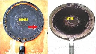 Tip Cleaning Oil Layer formed Dosa Pan  How to clean dosa PanTawaHow to clean nonstick dosa pan [upl. by Suhail]