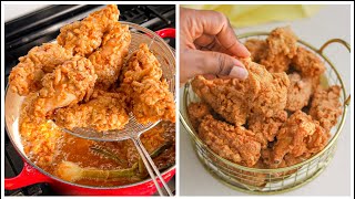 How To Make Crispy Fried Chicken At Home  KFC Copycat Recipe [upl. by Teodora701]