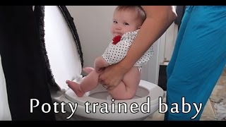 Potty Training She Is 6 Months Old  Babys World [upl. by Ynalem]