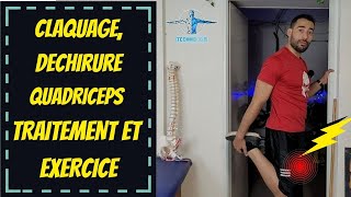 Lésion musculaire quadriceps  exercice et conseil kiné [upl. by Thetes]