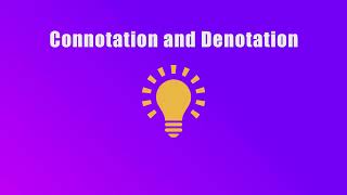 Connotation and Denotation [upl. by Fem]