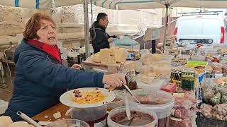 What can you buy at the market on the island of Ortigia in Syracuse Sicily [upl. by Bowden]