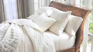 White Bedding Styling Tips by Steven Whitehead  Pottery Barn [upl. by Aihsekan787]